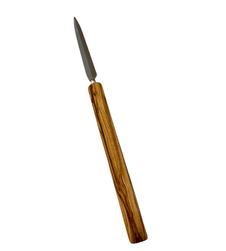 Letter opener with engraving made of olive wood image 4