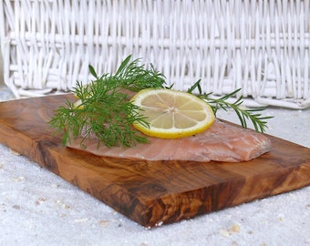 Grilling plank made of olive wood