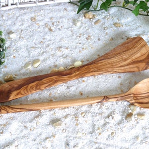 Spatula & Spoon made of olive wood image 1