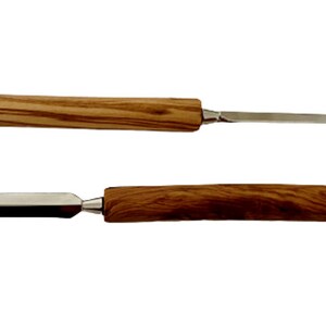 Letter opener with engraving made of olive wood image 3