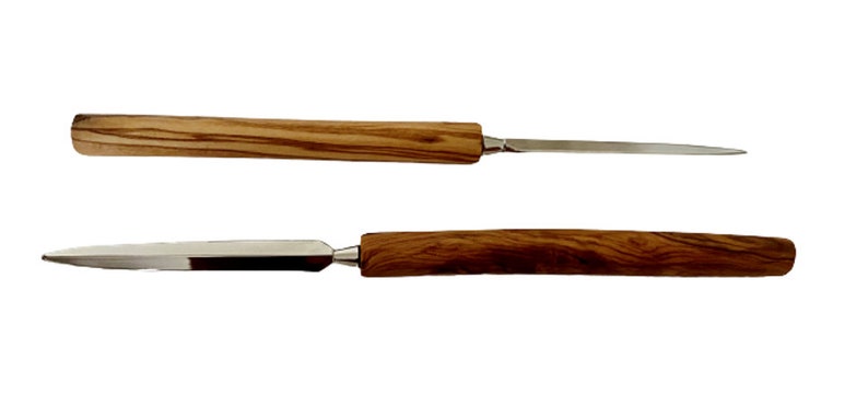 Letter opener with engraving made of olive wood image 3