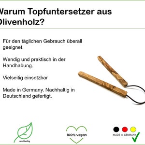 Topfuntersetzer aus Olivenholz Bild 8