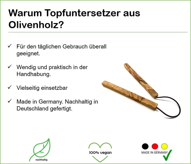 Topfuntersetzer aus Olivenholz Bild 8