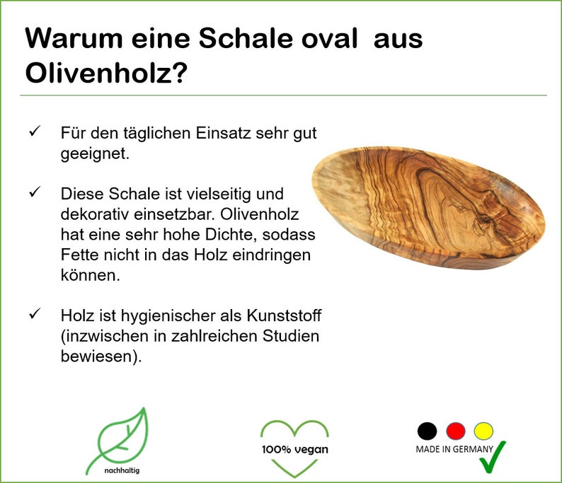 Schälchen oval GROSS aus Olivenholz Bild 4