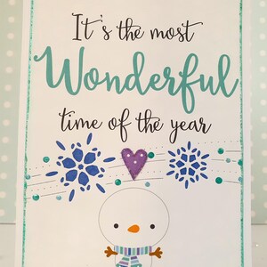 Kerstkaart "Geweldige tijd"