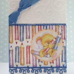Tarjeta de cumpleaños "El ratón cumple 6 años"