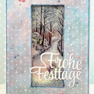 Schüttelkarte "Winterlandschaft"