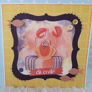 Birthday card &quot;oh Crab!&quot;