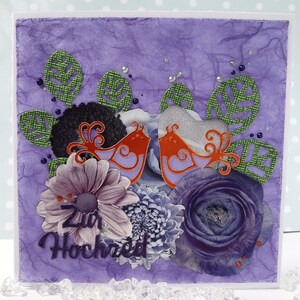 Carte de mariage « Collage avec amour »