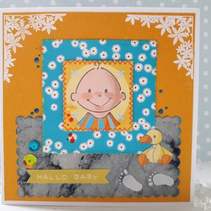 Carte de félicitations « Salut bébé »