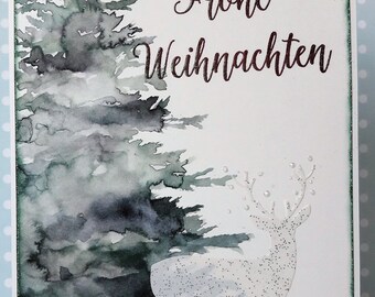 Christmas card "Winter Fir"