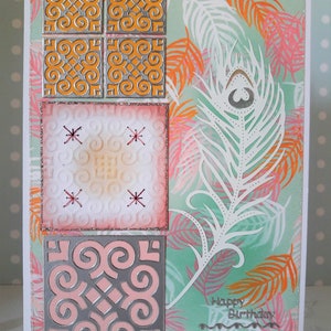 Birthday card "Feather Light"