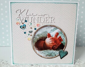 Congratulatory card "Little Feets"