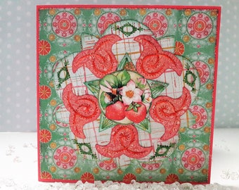 Carte de voeux « Bourdon et fraises »