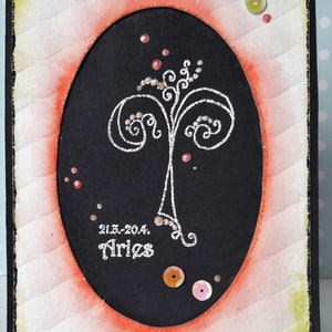 Felicidades Tarjeta Zodiac Signo "Widder"
