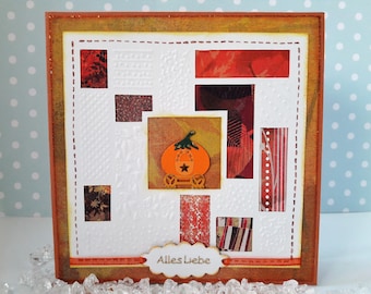 Congratulations card "Autumn Wishes"