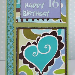 Glückwunschkarte "Happy Birthday 16"