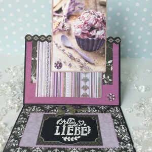 Installatie kaart "Lavendelcupcake"