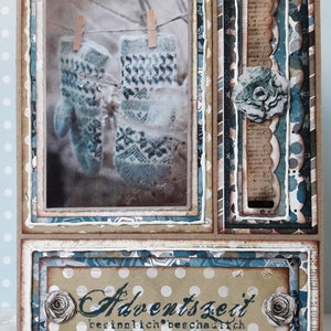 Carte de Noël « câlins de l’Avent »