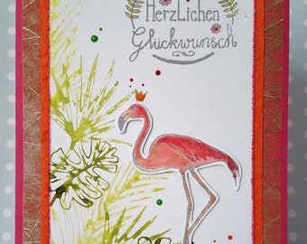 Greeting Card "Pink Flamingo"