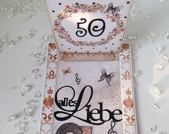 50th Birthday Pull Card