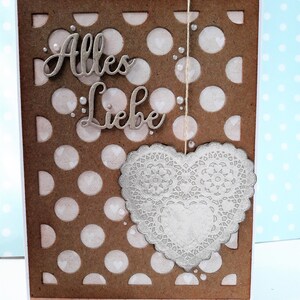 Congratulations card &quot;Heart on Polkadots&quot;