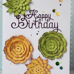 Carte de félicitations "Succulents"