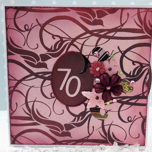Turning card for the 70th birthday