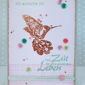 Glückwunschkarte &quot;Kolibri&quot;