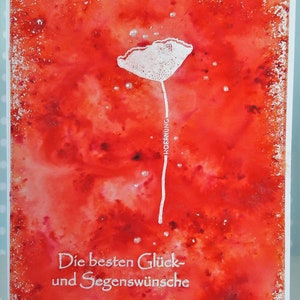 Congratulations on Communion, Confirmation or Confirmation &quot;Poppy Flower&quot;