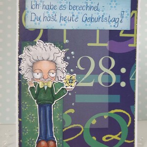 Glückwunschkarte "Mathematischer Geburtstag"