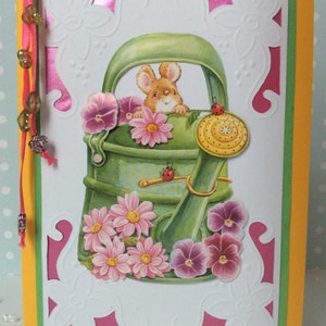 Cartolina di Pasqua "Coniglietti nel piatto"