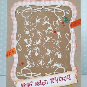 Carte de vœux « Chats fous »