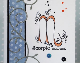 Geburtstagskarte "Skorpion"
