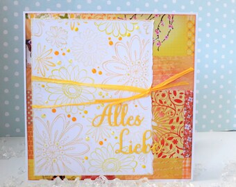 Greeting card "Sun Yellow"