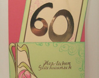 Pocketkarte zum 60. Geburtstag