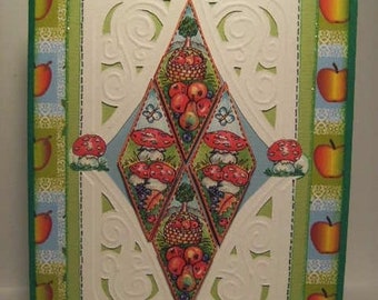 Glückwunschkarte "Apfelbäckchen und Glückspilz"