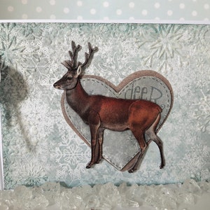 Cartolina di Natale "Buon cervo di Natale"