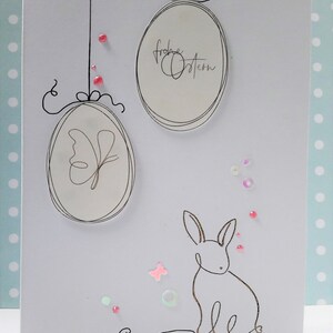 Easter card &quot;Gold Bunny&quot;
