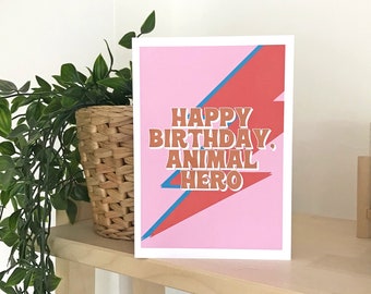 Vegan Hero Birthday Greeting Card