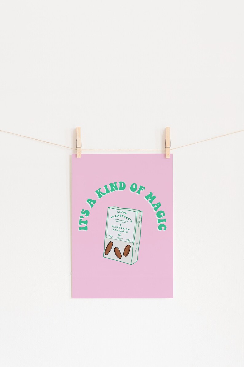 Vegan Sausages Meat Free Vegetarian Art Print image 0