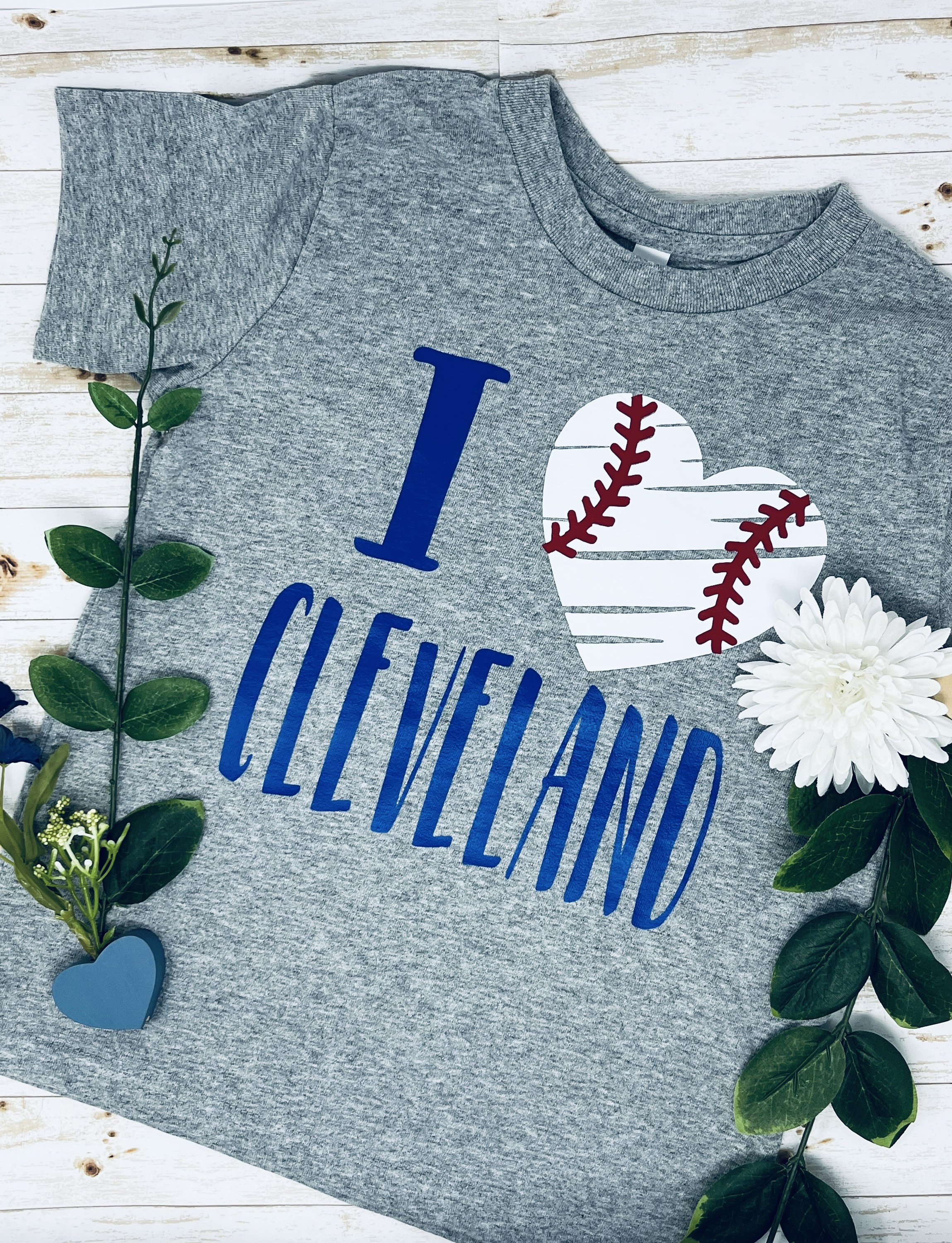 I Love Cleveland Baseball Toddler/child T Shirt