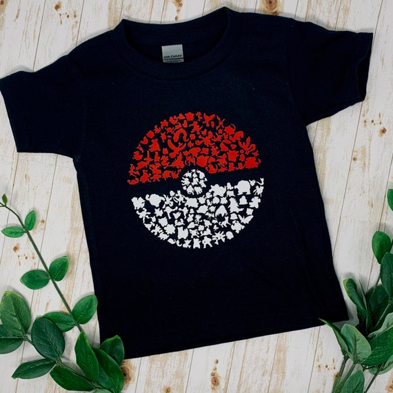 Pokemon Pokeball Icon Girls T-Shirt - RED