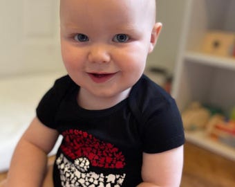 Pokémon Baby Bodysuit – Toddler Poke Ball Shirt – Custom Kids Onesie – Multiple Sizes