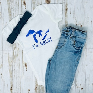 Lakes Baby Bodysuit - "I'm GREAT" Infant Clothes