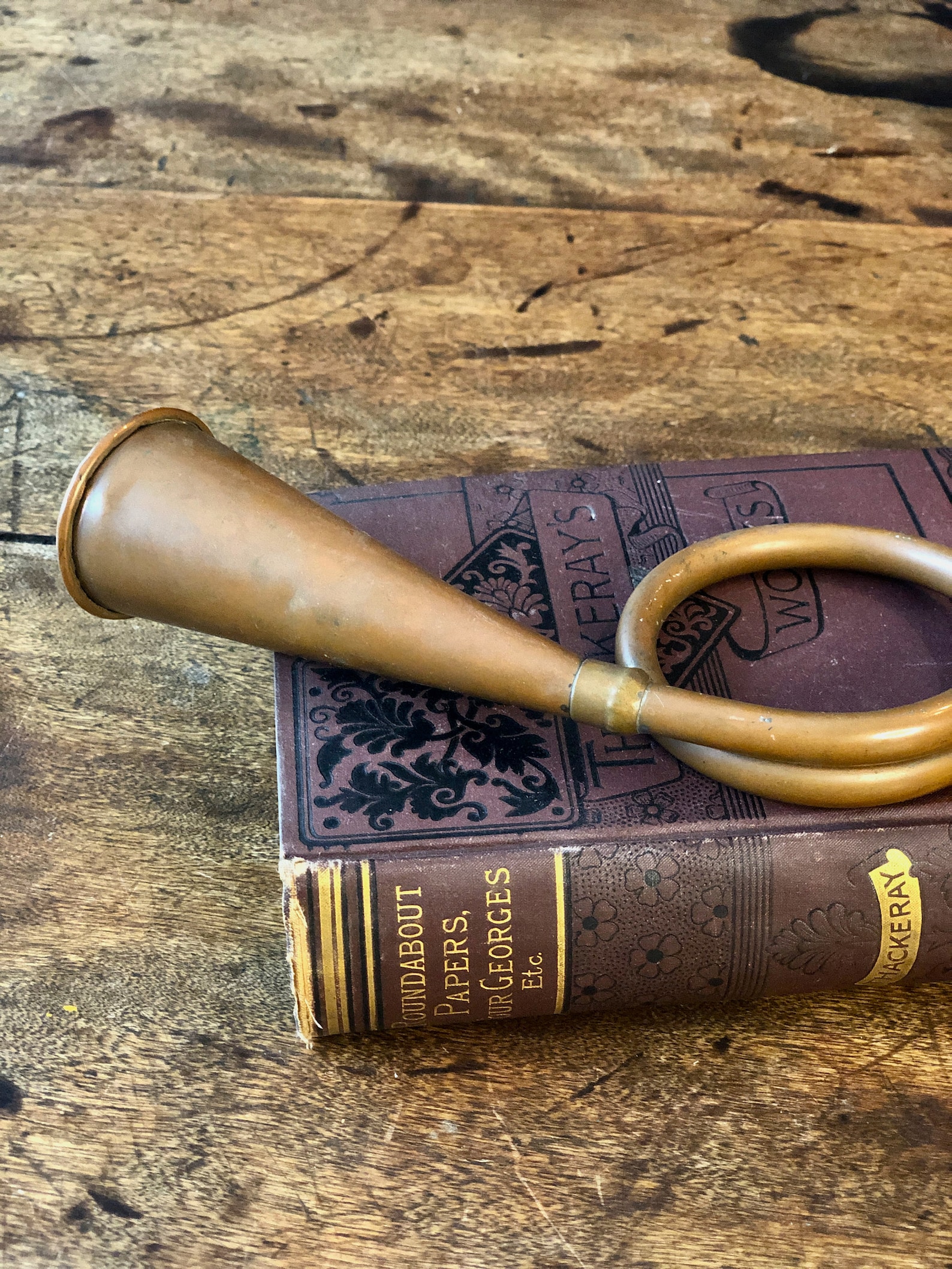 Fox Hunt Horn Brass Copper English Hunting Horn Brass Etsy