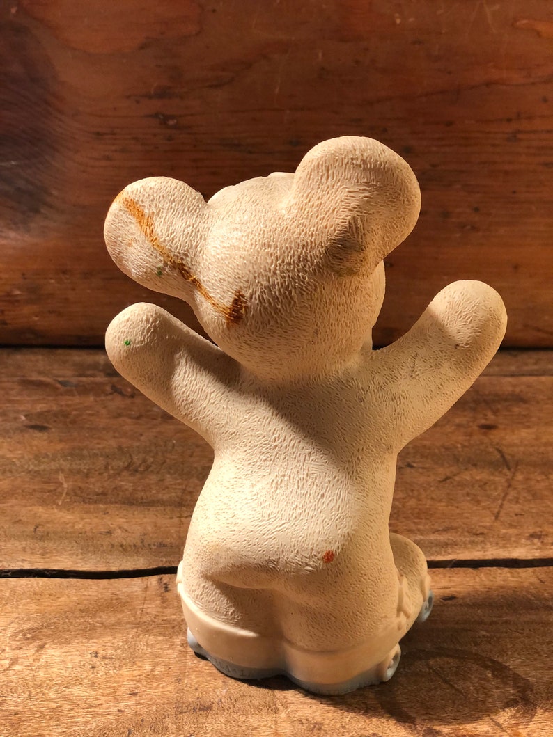 Dreamland Creations 1958 Vintage Dreamland Rubber Squeak Toy 1958 8 x 5 Roller Skating Bear