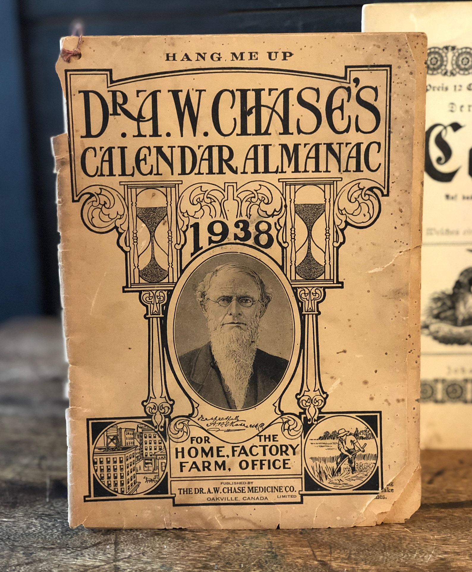 Vintage Almanac Set of 3 Dr. A.W. Chases Calendar Almanac | Etsy