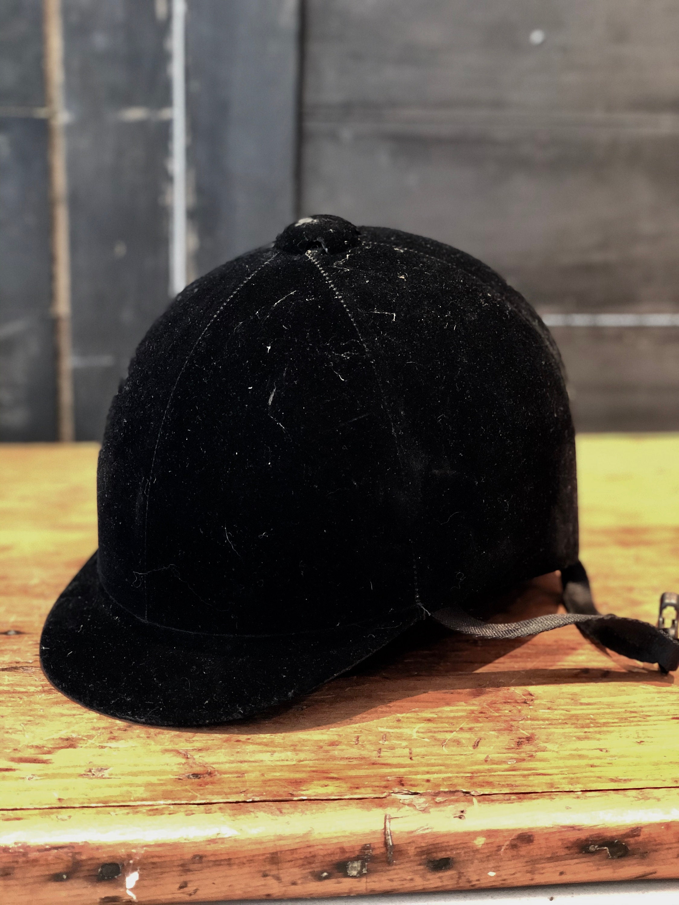 Black Velvet Riding Hat Equestrian Dressage Decor Etsy