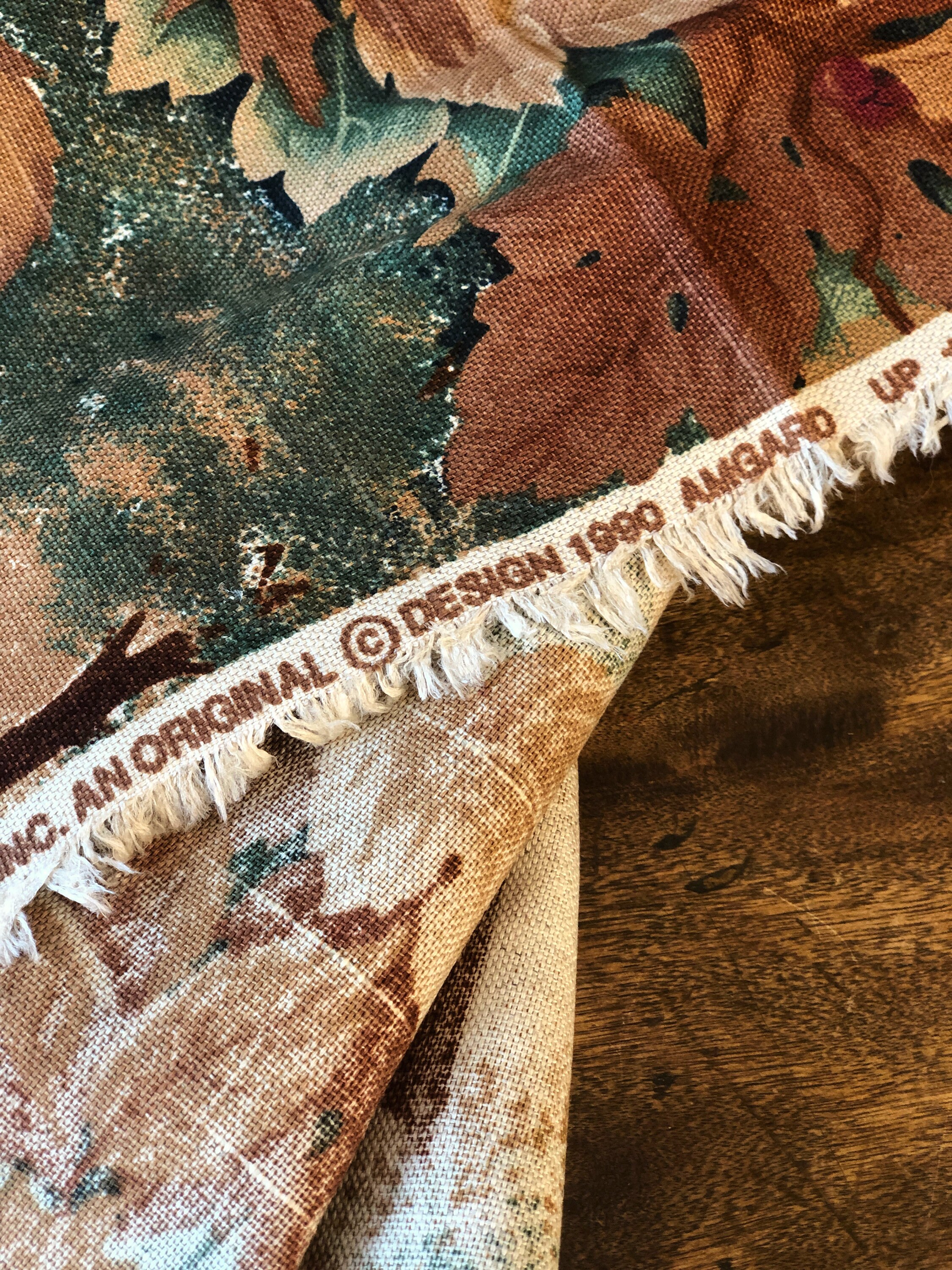 Fox Hunt Fabric Remnant Equestrian Fabric Autumn Fabric Etsy